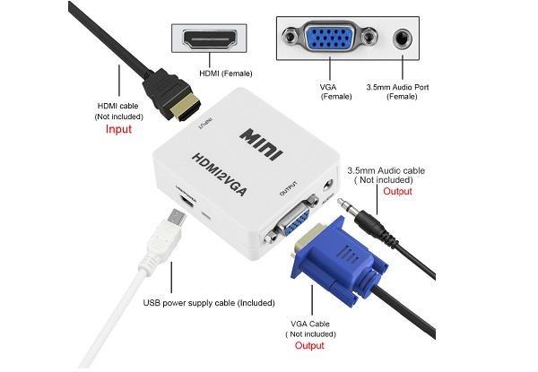   converter in HDMI  out VGA