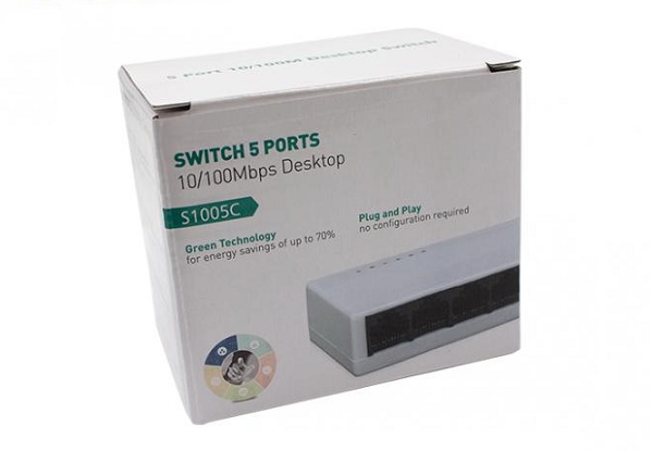 Портативний мережевий комутатор Ethernet 5 RJ45 Port Mini Network Ethernet Desktop Switch